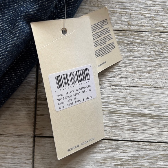 Scotch & Soda Indigo Dyed Pull On Jean Jogger - Picture 11 of 16